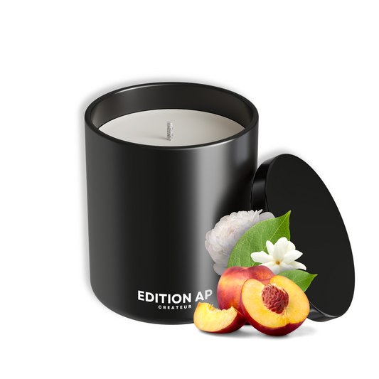 WHITE PEACH scented candle