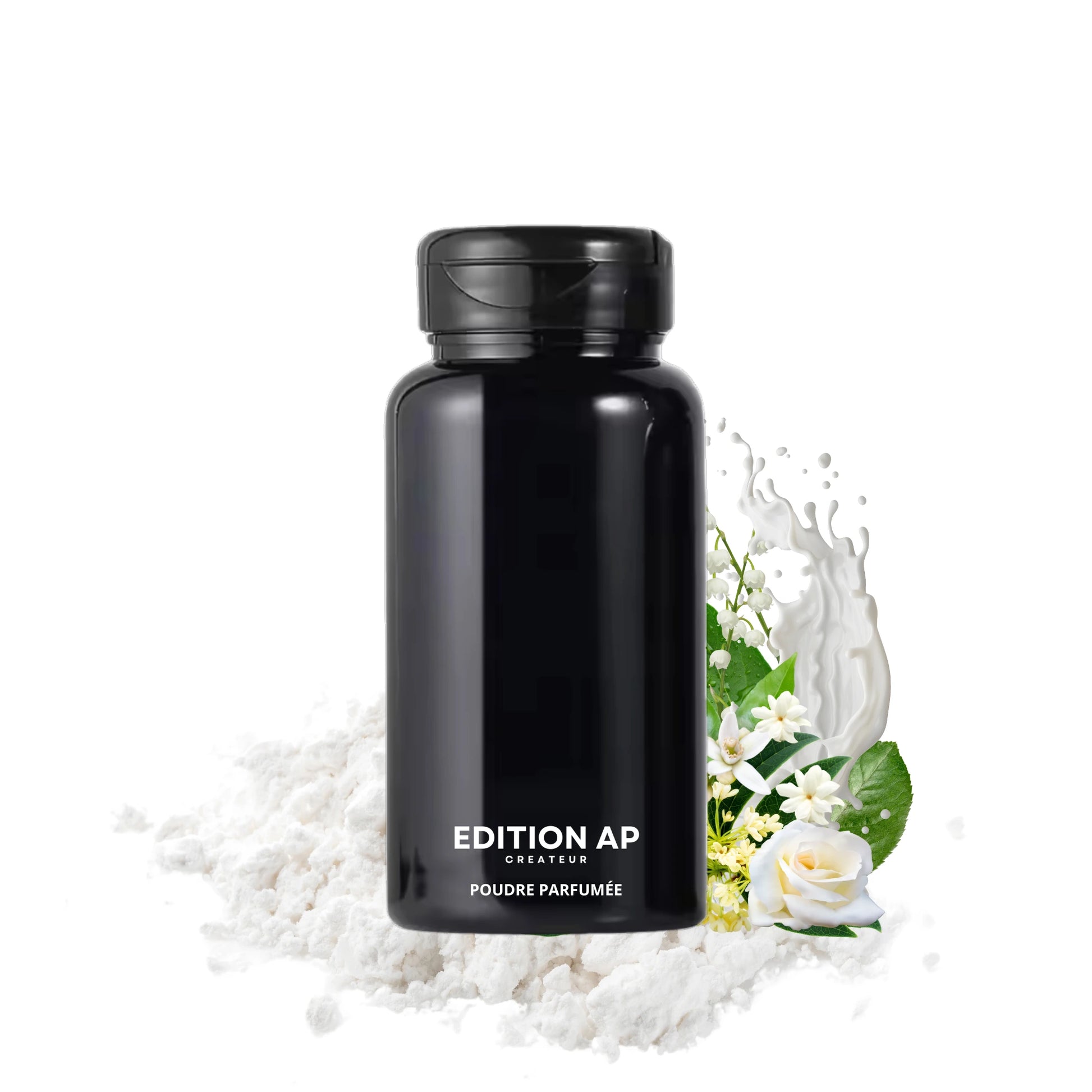 Poudre parfumée Spa Relaxant dans un pot noir opaque de 100g – EDITIONAP